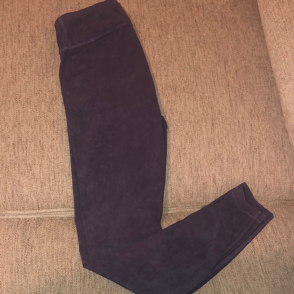 Lululemon leggings. Plum colored. 9-10
